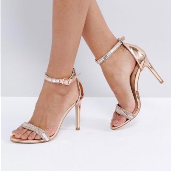 ALDO ROSE GOLD HEELS - Picture 1 of 1